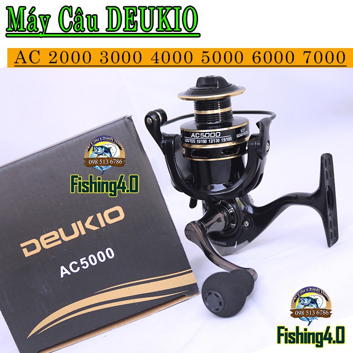 Máy câu cá deukio ac 2000 3000 4000 5000 6000 7000 hot new 2020 - cam kết bảo hành đổi trả trong 2 tuần đầu
