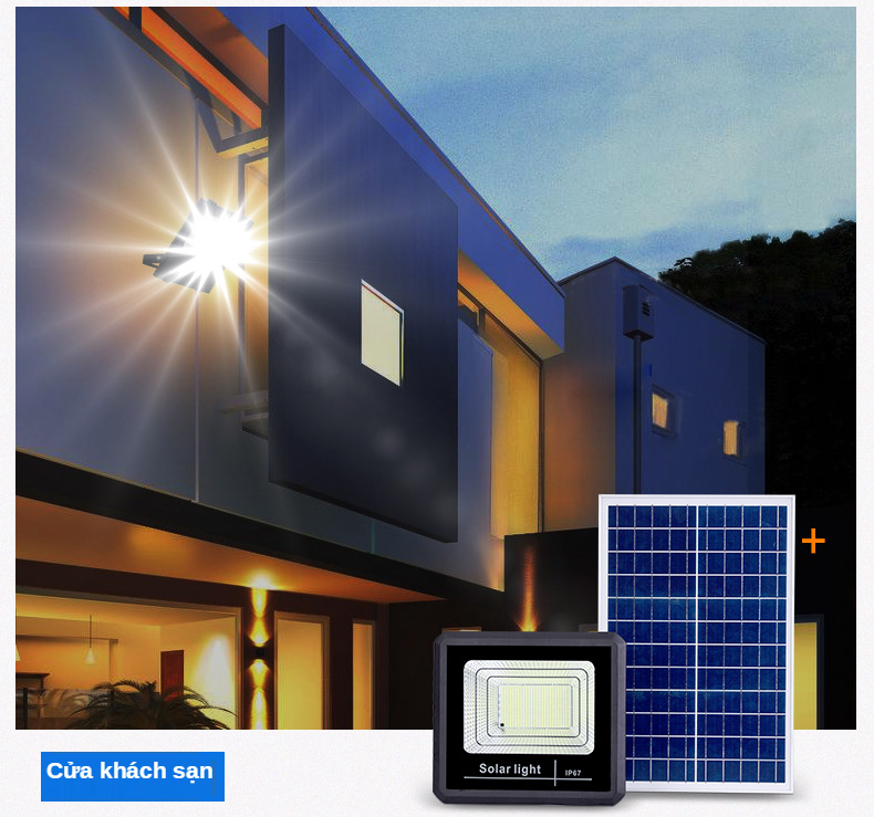 Đèn led năng lượng mặt trời 25w 35w 80w pin năng lượng mặt trời bóng đèn led