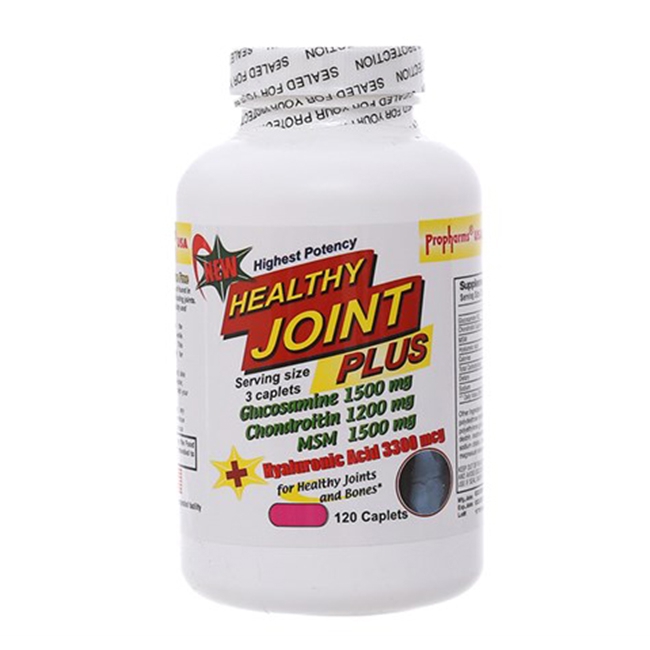TPBVSK XƯƠNG KHỚP PROPHARMS USA HEALTHY JOINT PLUS, CHAI 120 VIÊN