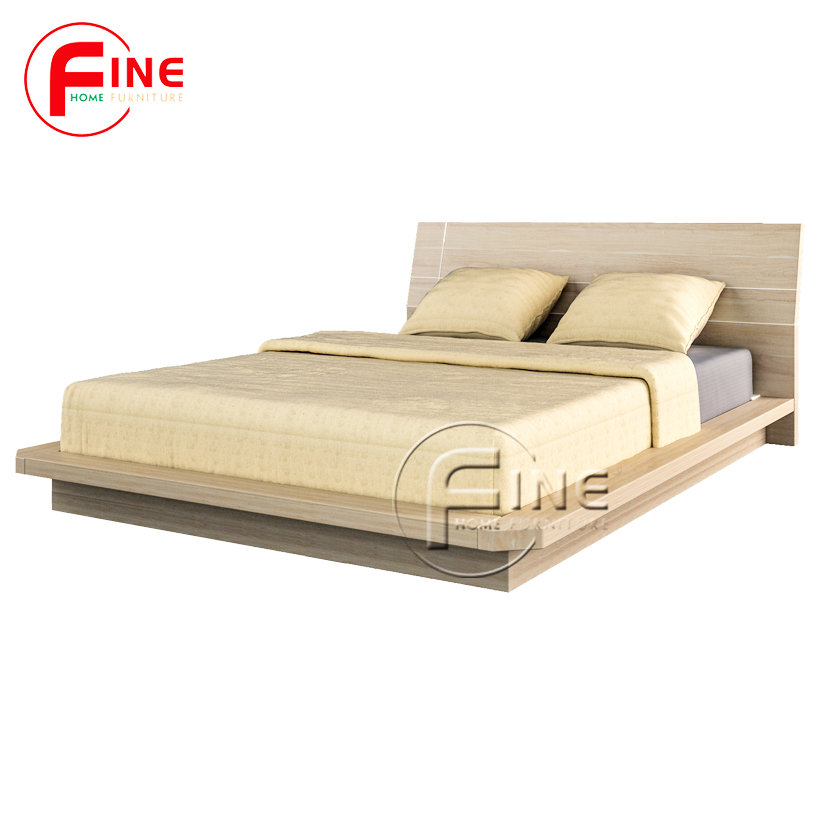 Giường Nhật FINE FG015 160cm x 200cm Đầu giường ngã đơn giản hiện đại sang