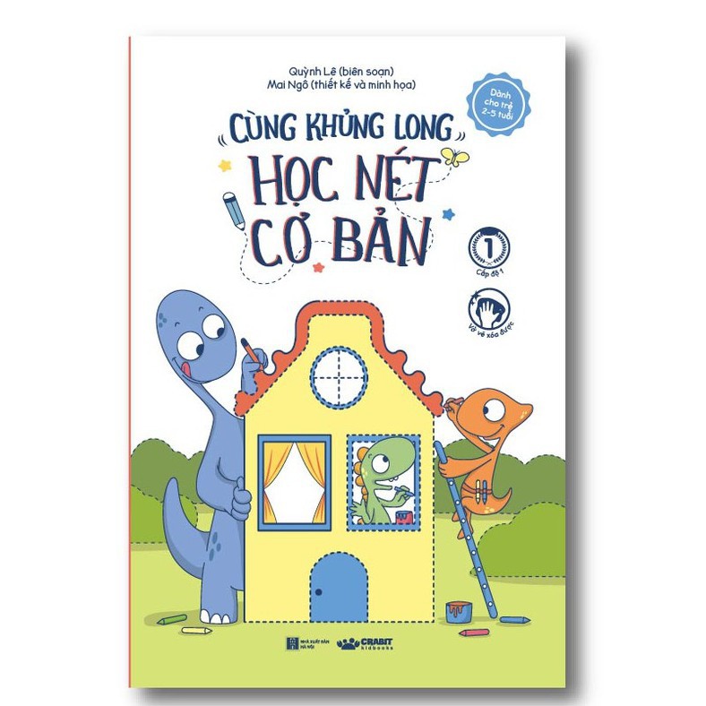 Sách - Vở học viết - Cùng khủng long học nét cơ bản - Crabit