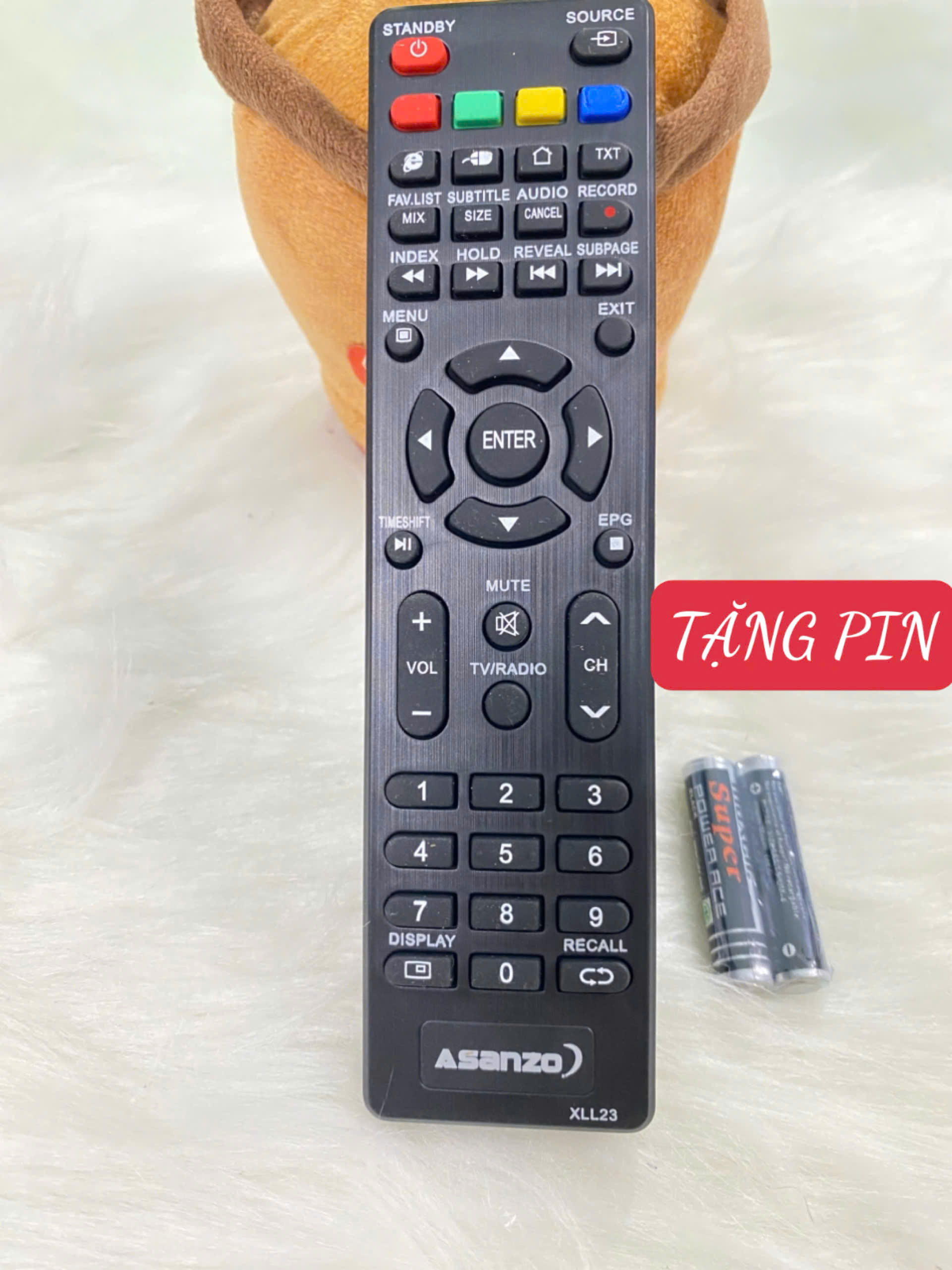 Điều Khiển TiVi ASANZO SMART . Remote TiVi ASANZO LCD . Tặng pin
