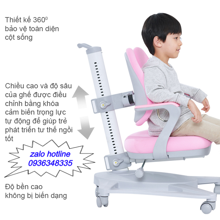Ghế Học Sinh Chống Gù Chống Cận Chống Cong Vẹo Cột Sống