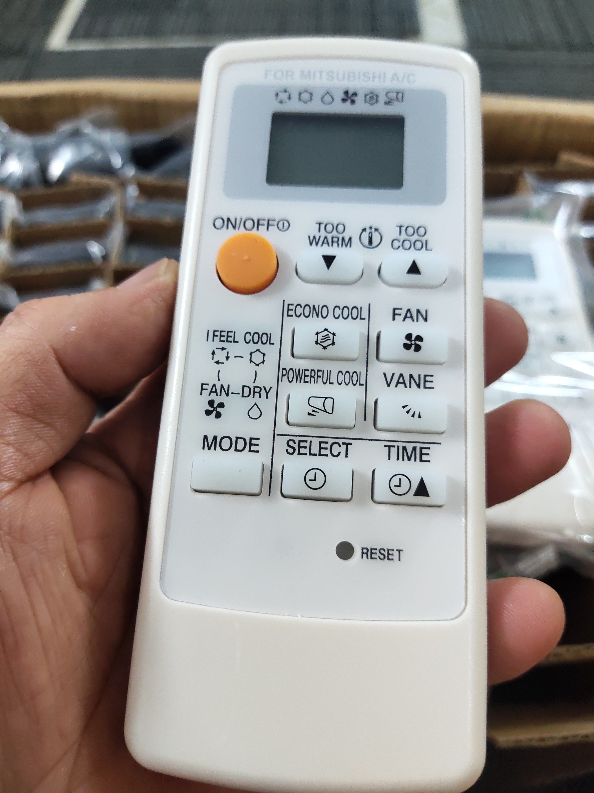 Remote máy lạnh mitsubishi inverter mp08b _bảo hành đổi mới