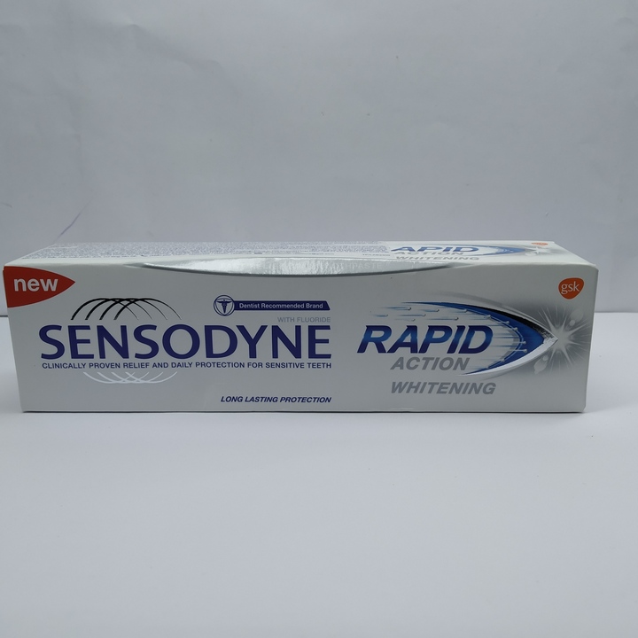 Kem đánh răng sensodyne rapid action whitening new - tuýp 100g