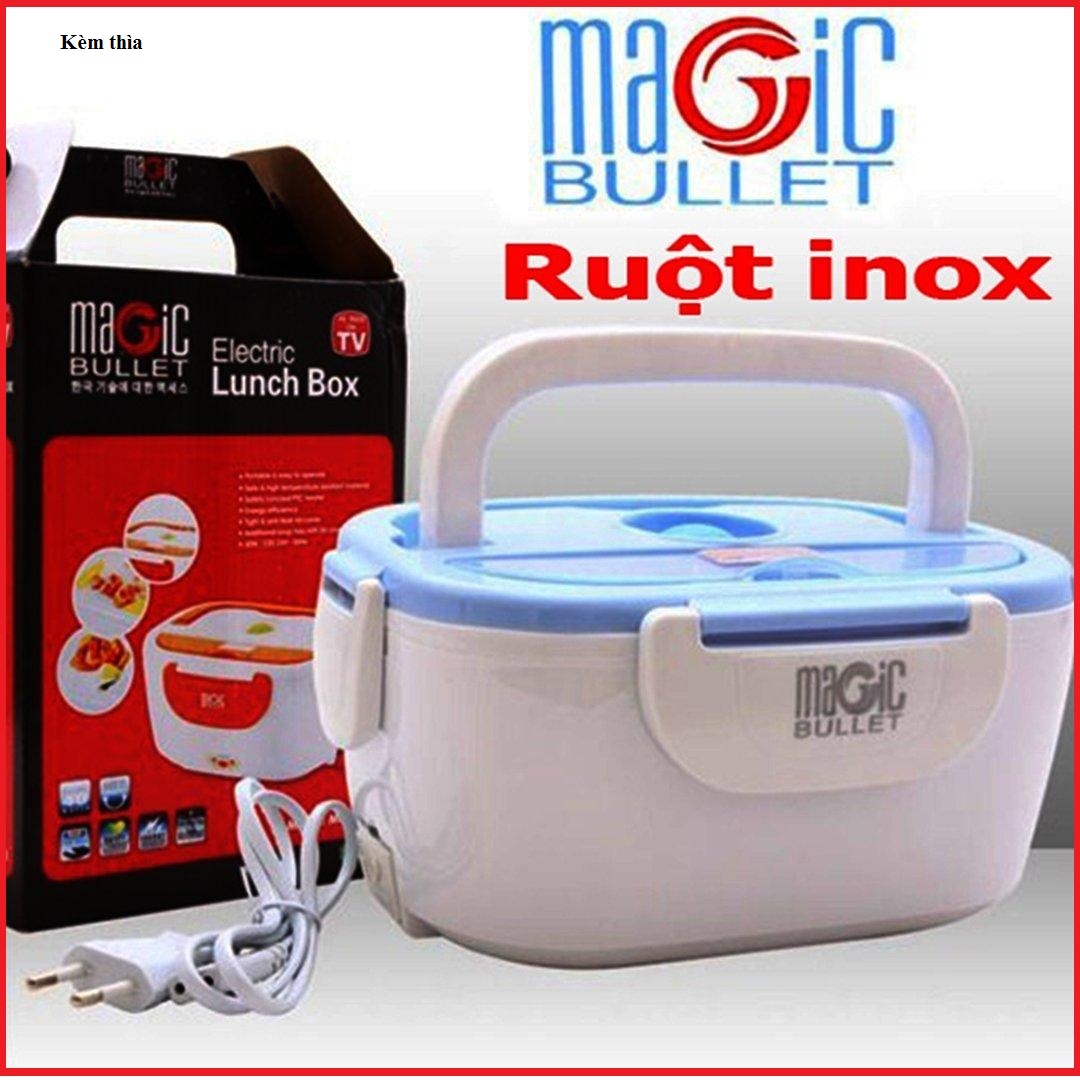 Hộp cơm hâm nóng ruột inox Magic, Hộp cơm cắm điện cao cấp, Hộp cơm văn phòng hâm nóng thức ăn