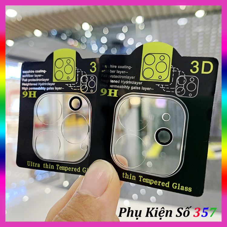 Cường lực Camera 3D đế Đen đủ dòng cho IP chống va đập chống xước