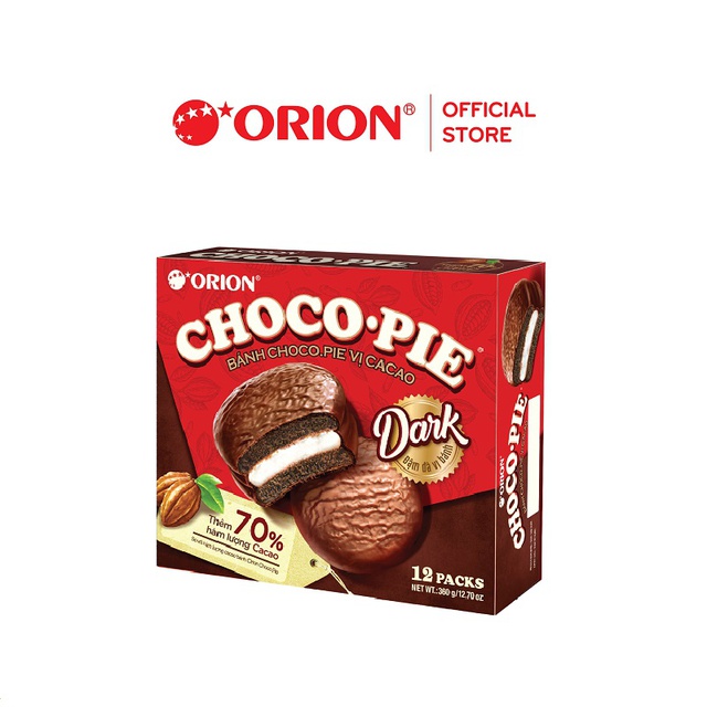 Hộp 12 bánh chocopie dark orion 360g