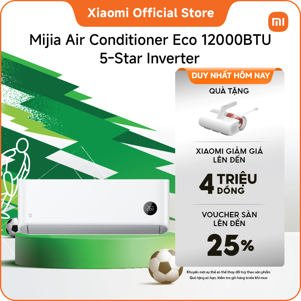 [MỚI RA MẮT] Máy lạnh/ Điều hòa Mijia Air Conditioner Eco 1.5P 5-Star Inverter | Làm mát nhanh trong 30 giây | Tự làm sạch để luồng khí tươi hơn | Điều khiển thông minh qua ứng dụng Xiaomi Home