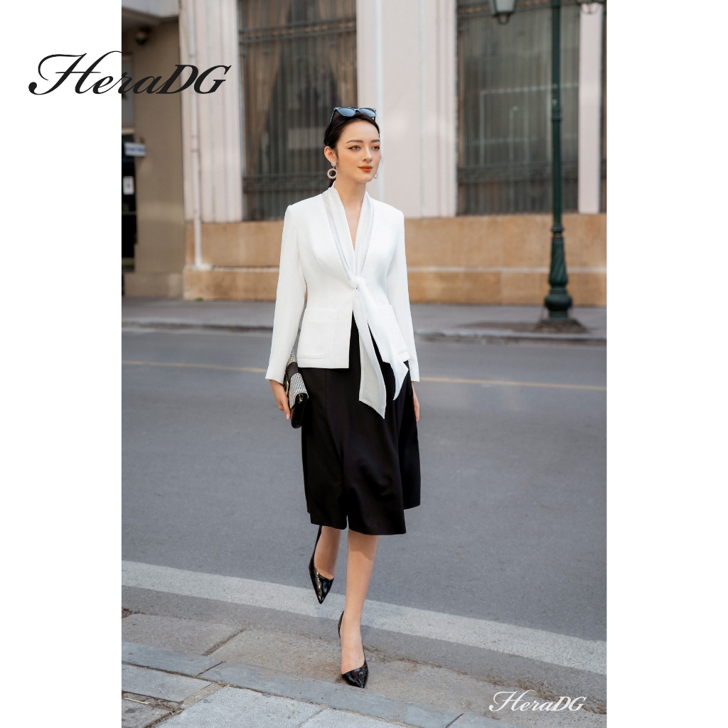 Voucher siêu sale 15% Chân Váy Nữ Dáng Xòe Qua Gối HeraDG, Chất Liệu Vải Cao Cấp, Thiết Kế Form Hiện Đại WJPBA010