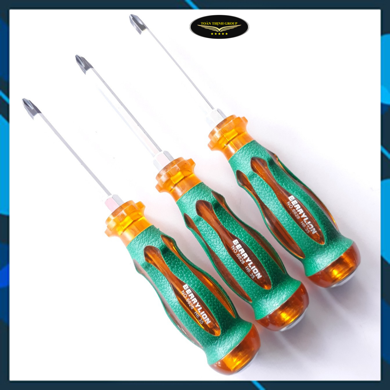 [Hàng Loại 1] Tua Vít Đóng Cao Cấp BERRYLION (Sư Tử) Thép Hợp Kim Siêu Bền- Tuốc Nơ Vít  - Tô Vít 1 Đầu 6x100m Và 6x150mm, Chịu Được Lực Tác Động Mạnh