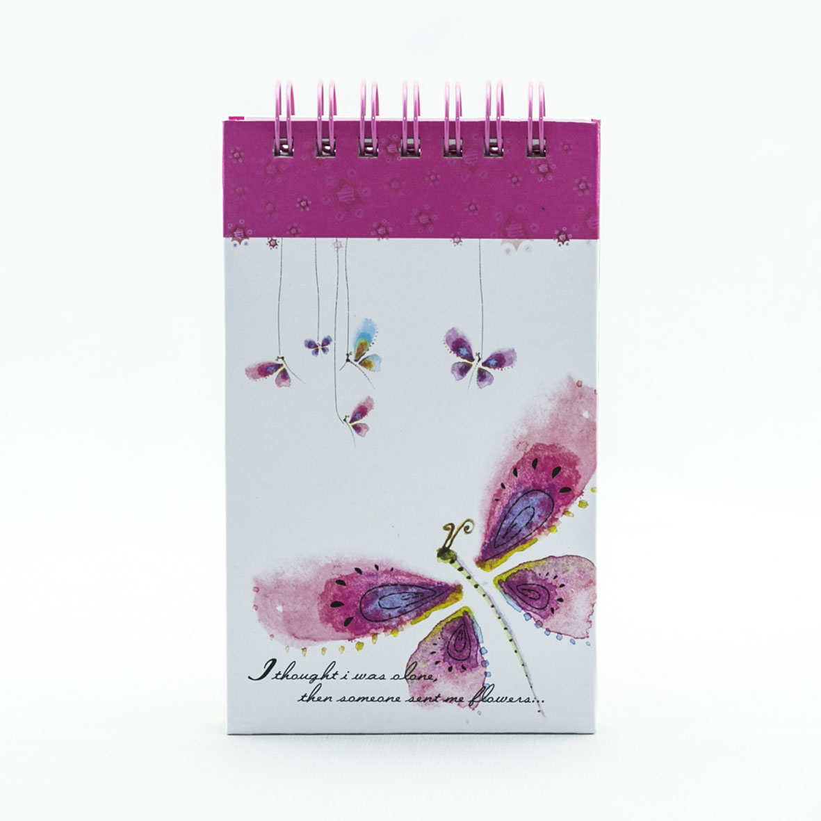 Sổ tay lò xo Khai Trí - Butterfly Pink (S)