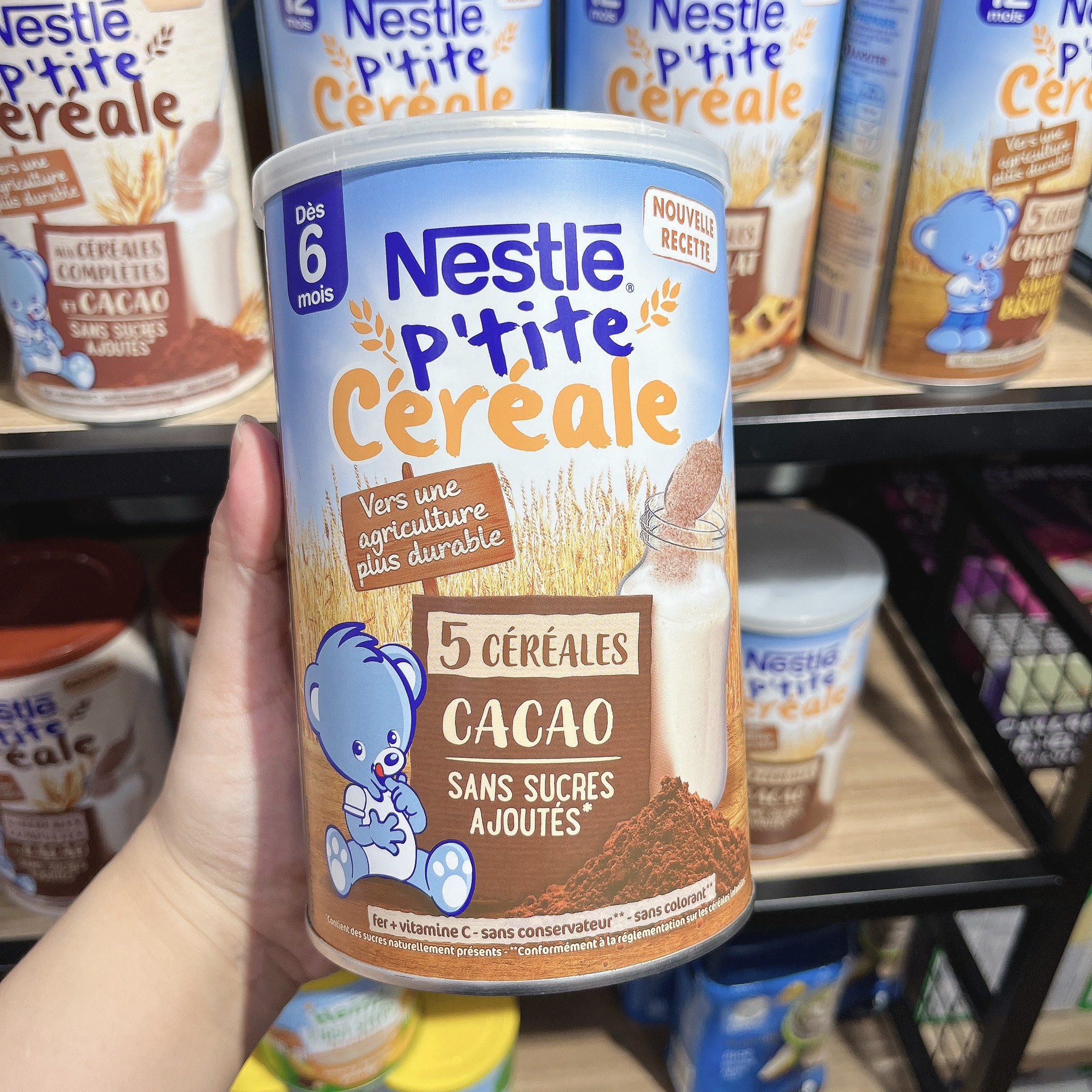 Bột lắc sữa Nestle vị Cacao 6 tháng+