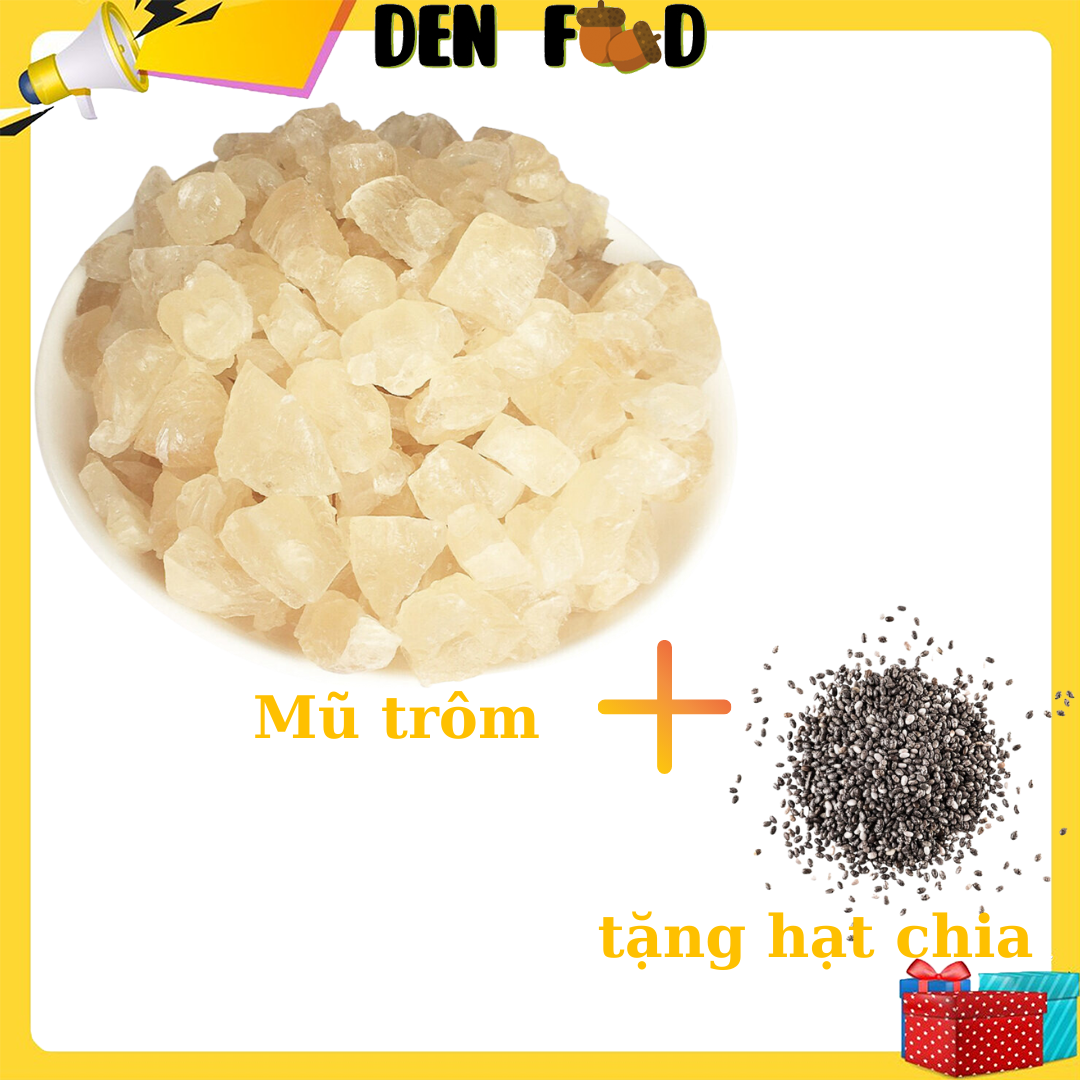 Mủ trôm sạch phan rang dạng viên - túi 500g -ăn vặt denfood