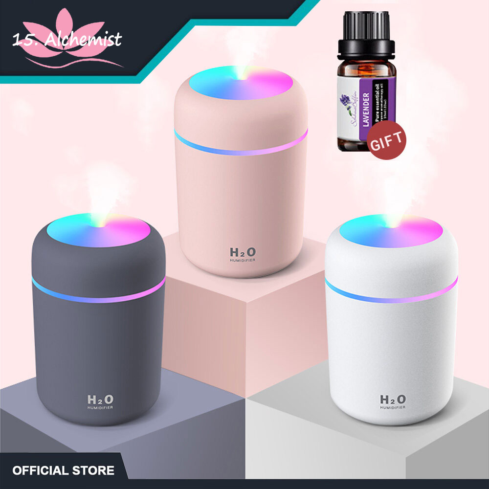Máy phun sương mini tạo ẩm có đèn led nhiều màu,đèn xông tinh dầu mini , máy xông tinh dầu máy phun sương mini phun sương tạo ẩm mini