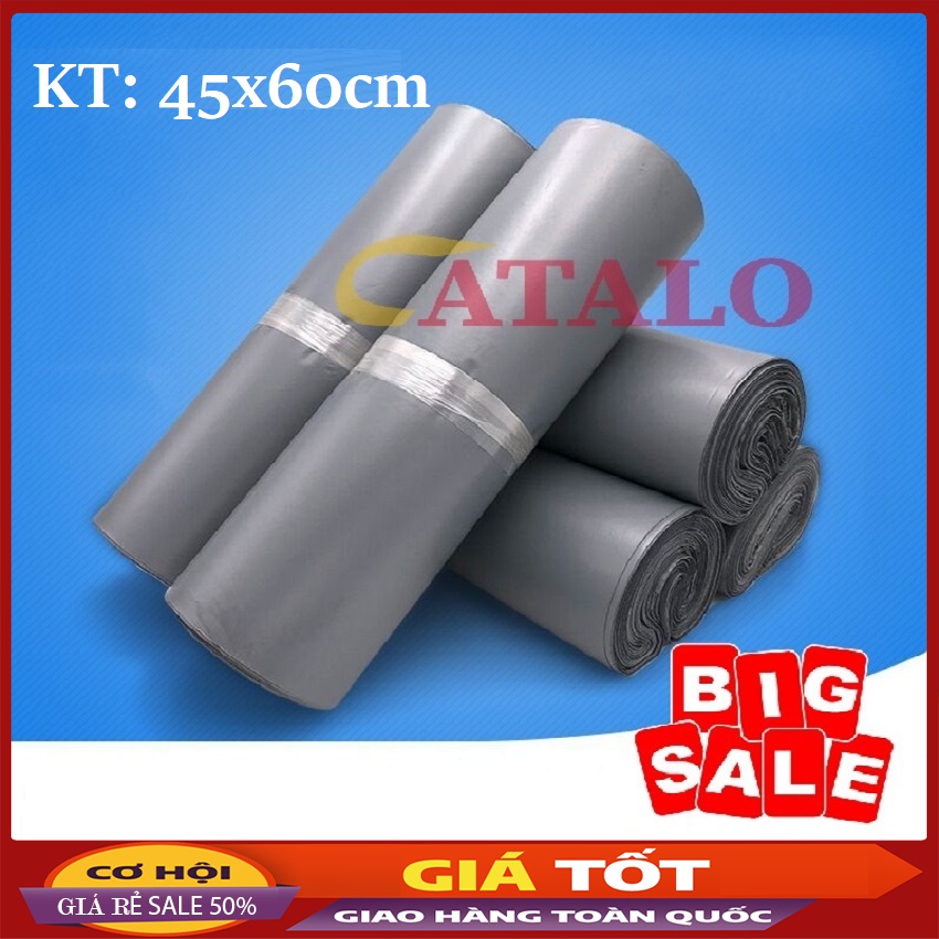 Cuộn 100 Túi Gói Hàng Niêm Phong Size 45x60cm - Keo Dán Chắc, Túi Siêu Dai, Chống Thấm Nước, Tiết Kiệm Thời Gian Gói Hàng - Tui goi hang tu dinh, túi gói hàng dán keo, tui goi hang chong nuoc - BIGSALE 50% - MOGYA