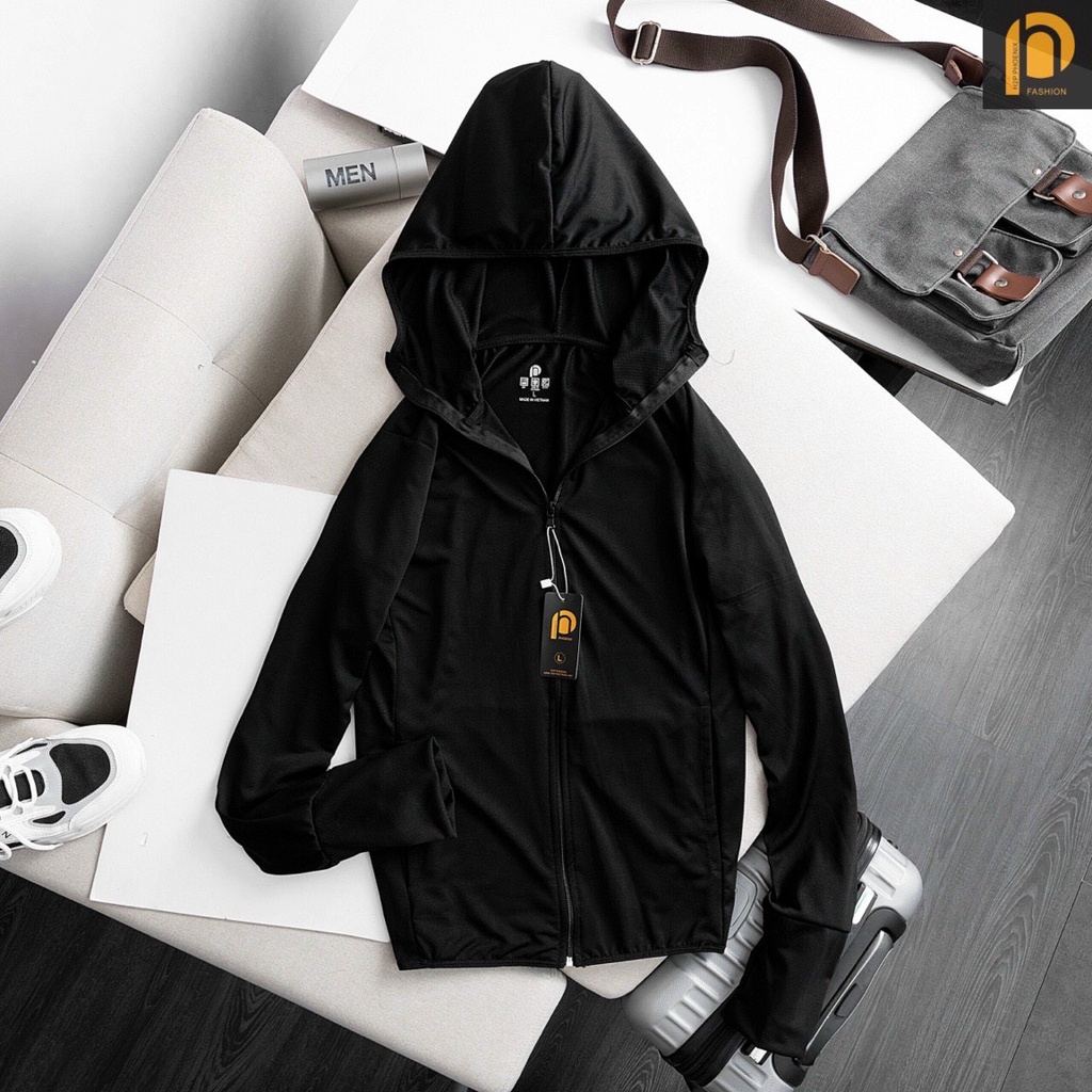 [Hoàn Tiền 15%] Áo chống nắng nam kim cương NPV chất vải thông hơi có mũ trùm chống tia uv