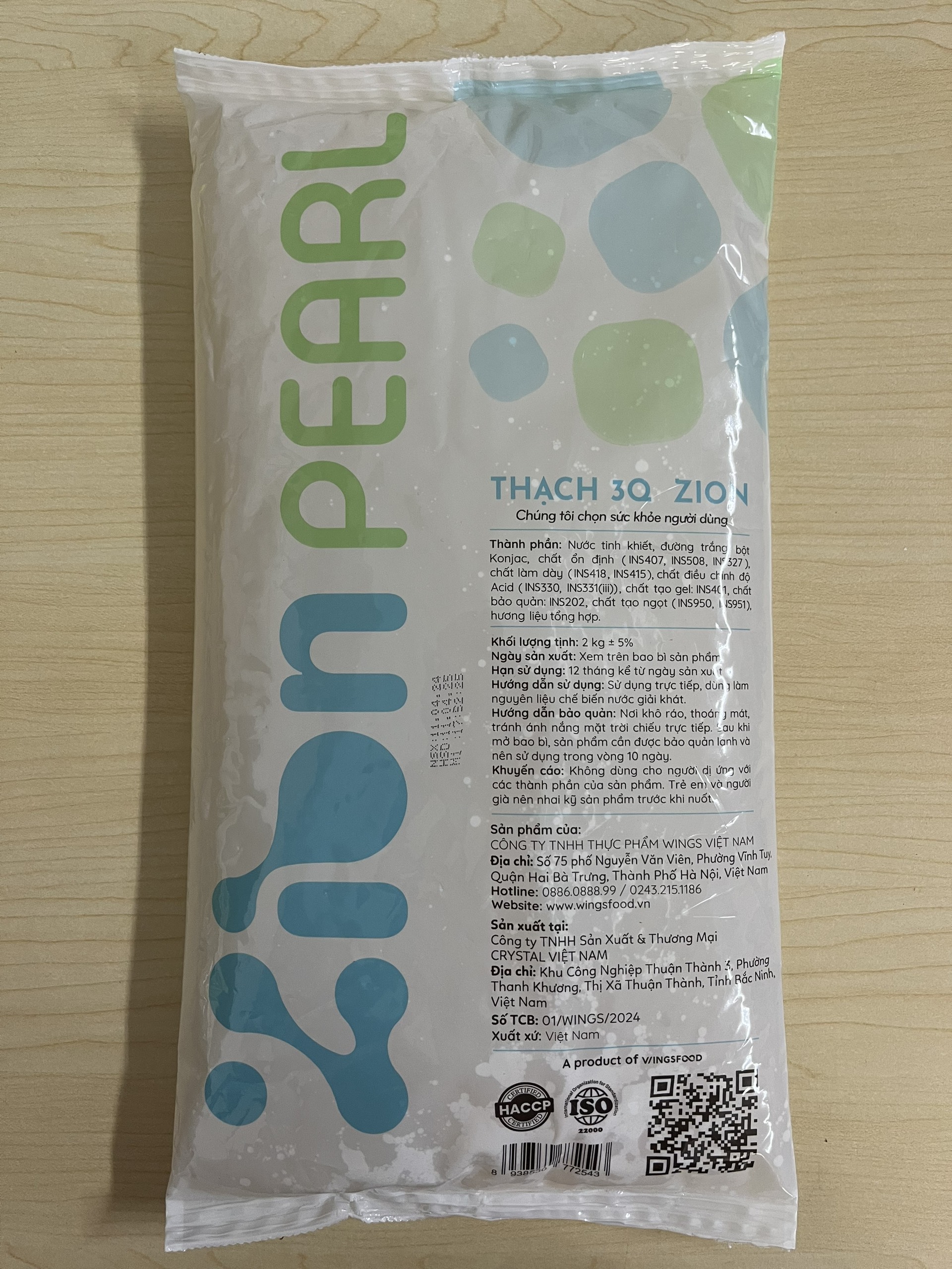 Trân châu 3Q Zion bịch 2kg