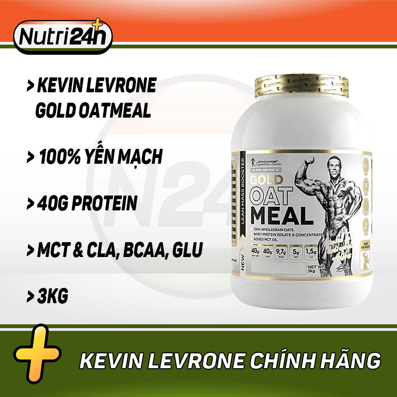 Yến Mạch Ăn Kiêng Giúp Tăng Cơ Giảm Mỡ Kevin Levrone Gold Oatmeal 3Kg