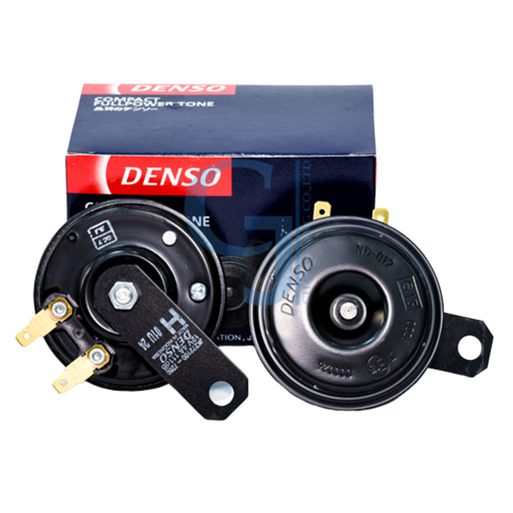 Còi đĩa denso 12v cao cấp 1 bộ 2 chiếc tặng thêm 2 giắc còi và pat