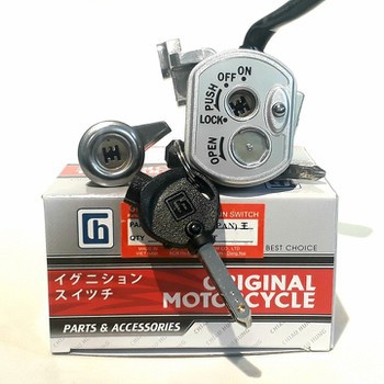 Bộ ổ khóa xe wave rs s 100cc từ 2006 - 2009 loại 6 cạnh, có khóa điện yên
