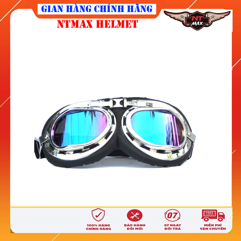 Kính phi công & kính uv gắn mũ bảo hiểm NTMAX chống tia uv