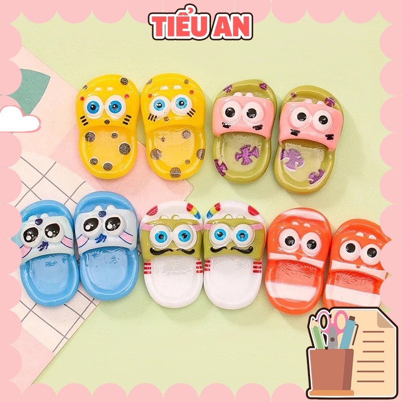 Charm slime/ Dụng Cụ Charm Trang Trí Hình Đôi dép dễ
