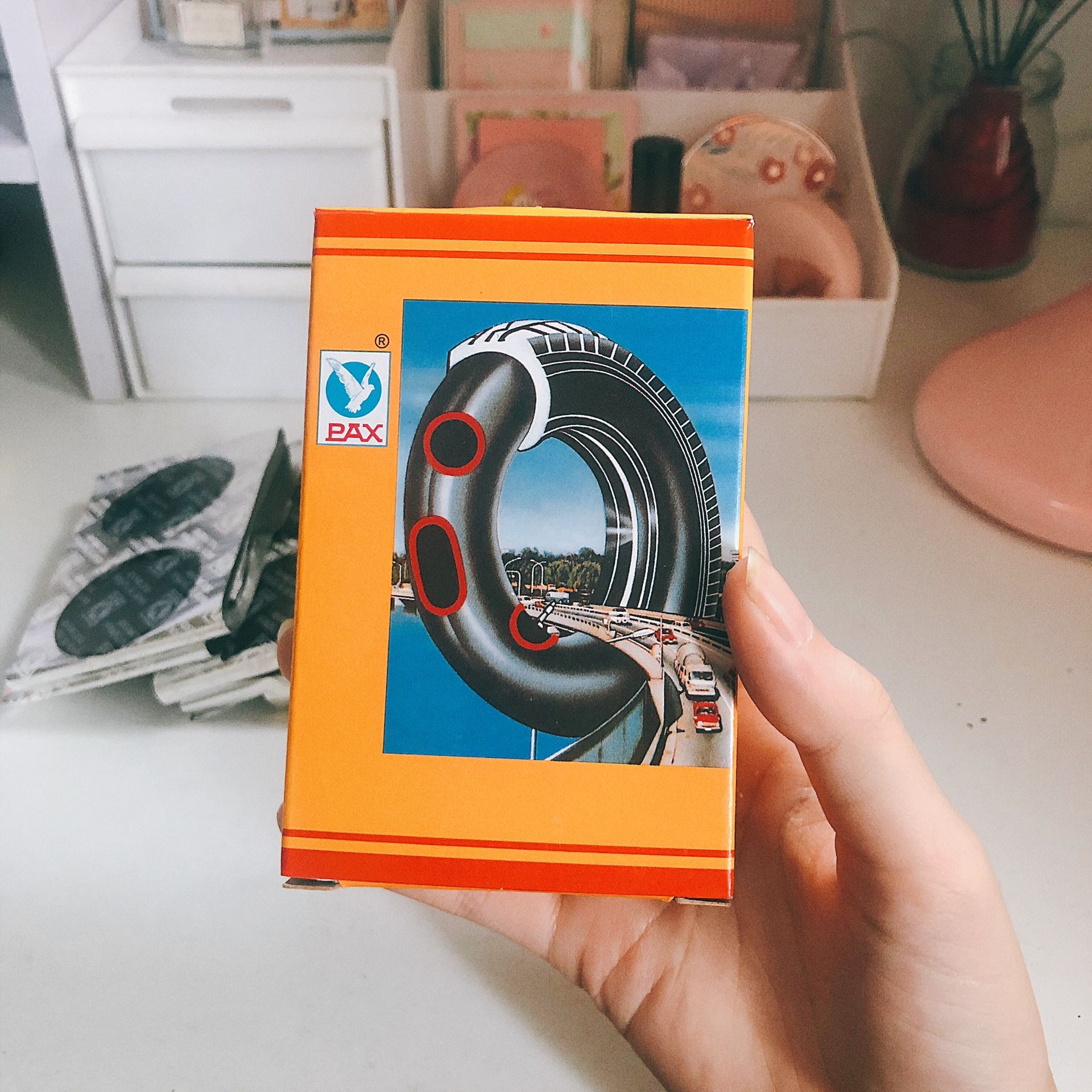 (ẢNH THẬT) Hộp 50 miếng keo dán tròn Pax PX151 (đường kính 45mm) vá ruột săm xe máy, xe đạp, xe đạp điện tiện dụng