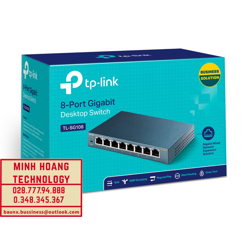Switch 8 cổng 10/100/1000mbps desktop tl-sg108
