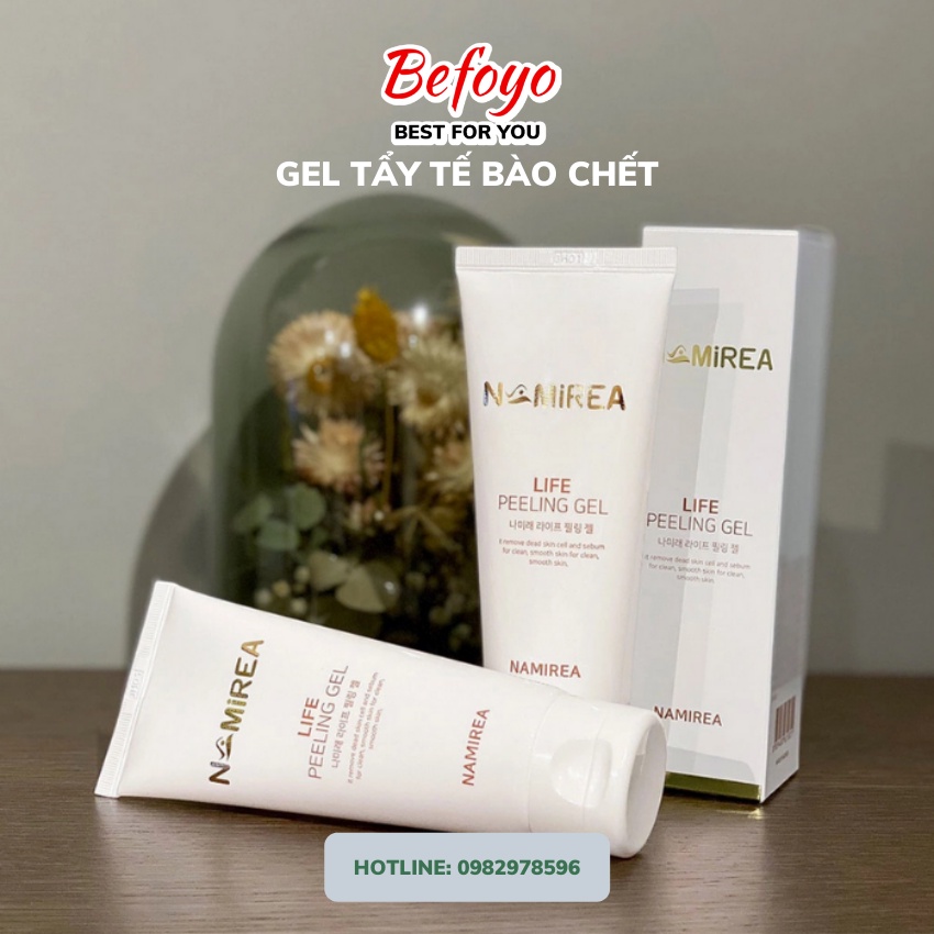 Gel tẩy tế bào chết da mặt namirea hàn quốc life peeling - 100ml