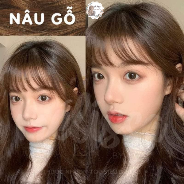 Thuốc nhuộm tóc nâu gỗ không cần tẩy