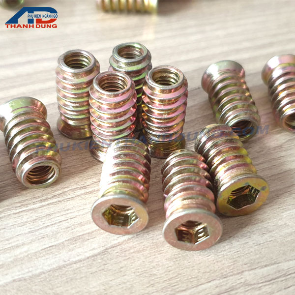 Sò cấy gỗ có vành m6x20