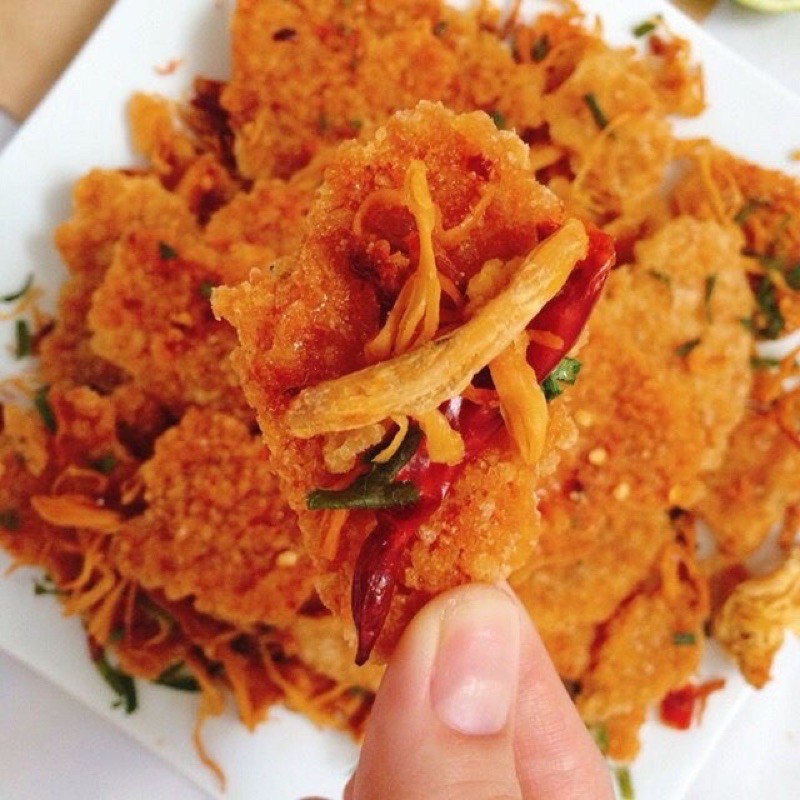 200gr cơm cháy lắc khô gà