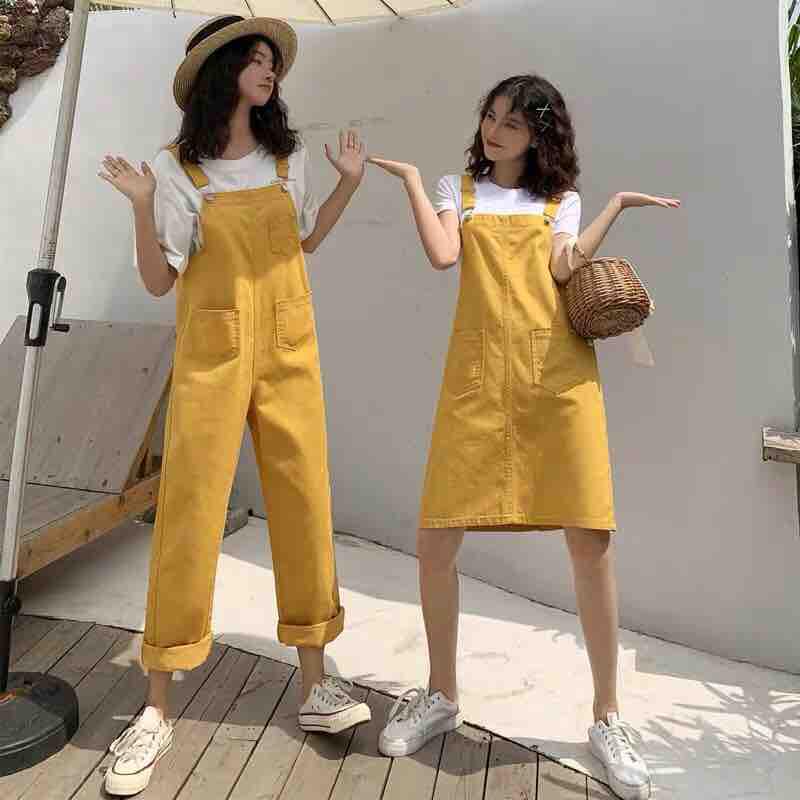 Quần yếm/Váy yếm dễ thương chất kaki siêu đẹp