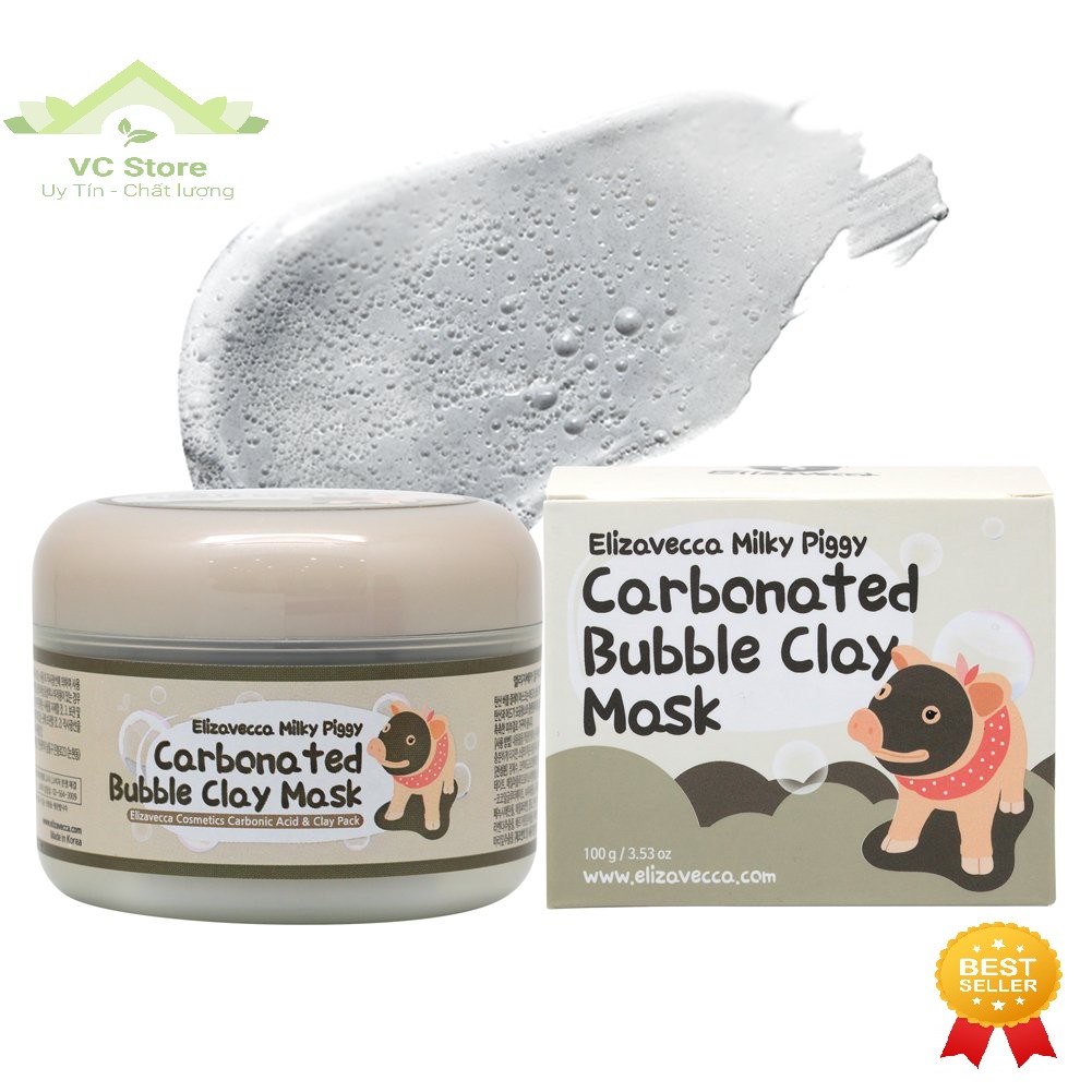 Mặt Nạ Sủi Bọt Thải Độc Elizavecca Milky Piggy Carbonated Bubble Clay Mask 100gr