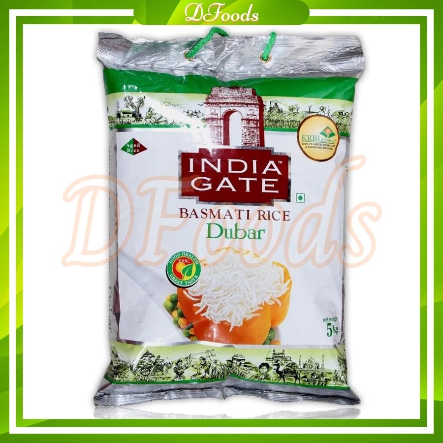 [HCM]GẠO BASMATI INDIA GATE DUBAR (ẤN ĐỘ) 5KG NGĂN NGỪA TIỂU ĐƯỜNG
