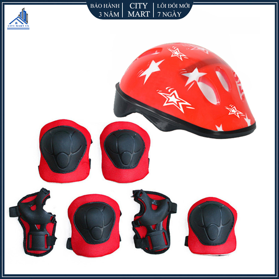 Bộ bảo hộ bảo vệ chân tay đầu cho trẻ em chơi Patin, xe trượt Scooter, Bảo hộ Ván Trượt và các môn thể thao ngoài trời khác.