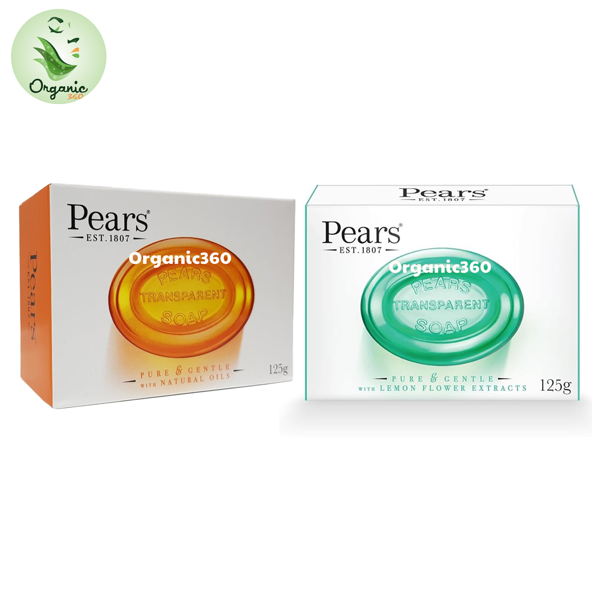 Xà phòng tinh khiết Pears Transparent Soap with Natural Oils Lemon Flower Extracts 125g