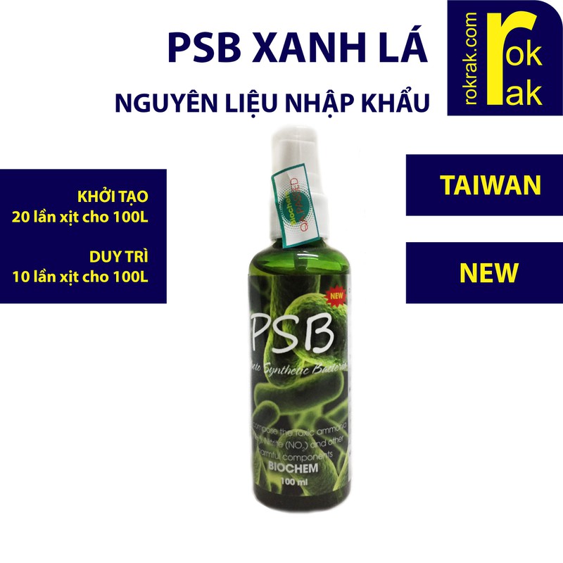VI SINH QUANG HỢP PSB XANH LÁ 100ml - Hàng Công Ty