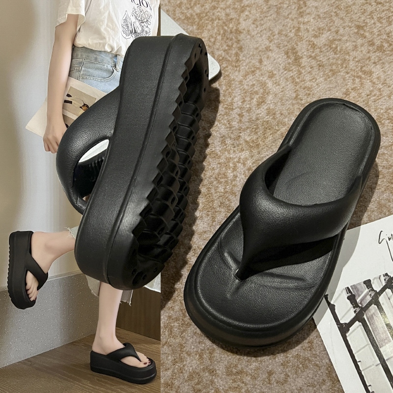 muyizhuo2406 Dép xỏ ngón đế dày đế dày mùa hè 2023 dép xỏ ngón đế mềm