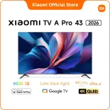 [TV Mới] Xiaomi TV A Pro 43'' 2026 | Màn hình QLED 4K độ sáng cao với công nghệ làm mượt chuyển động | Bề mặt kim loại bắt mắt với thiết kế khung viền siêu mỏng | Đắm chìm trong âm thanh với Dolby Audio™ , DTS:X, DTS Virtual:X