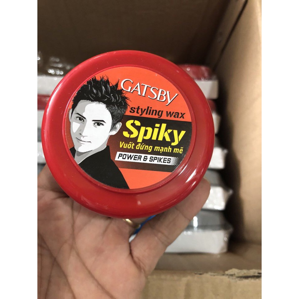 Wax Tạo Kiểu Tóc Gatsby Power Spikes đỏ 75gr