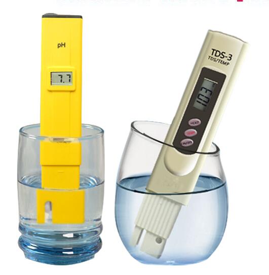 Combo bút thử nước sạch tds bút đo ph nước, hồ cá tặng kèm bột hiệu chuẩn