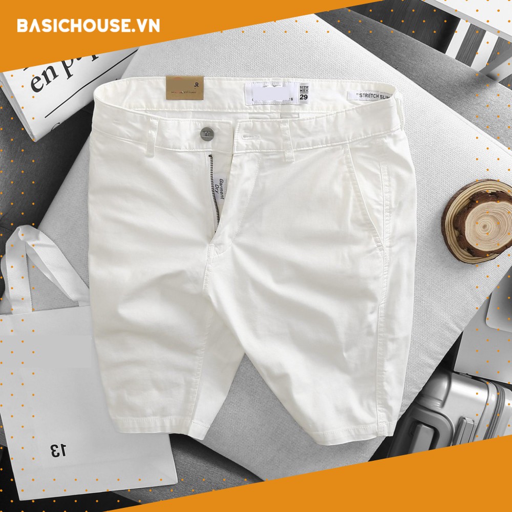 Quần short kaki cao cấpquần nam kaki pull và bear đẹp sang trọng | basichouse
