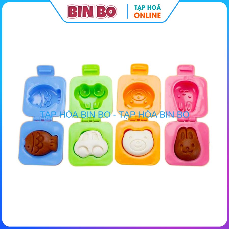 Bộ 4 khuôn cơm hình thú