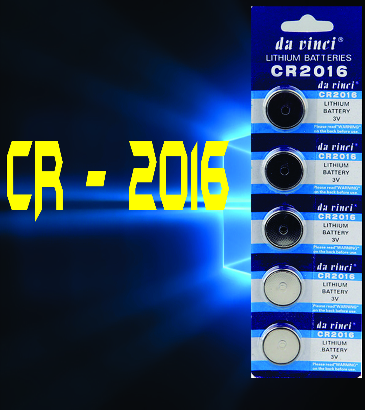 Vĩ 5 viên pin cúc áo cr-2016
