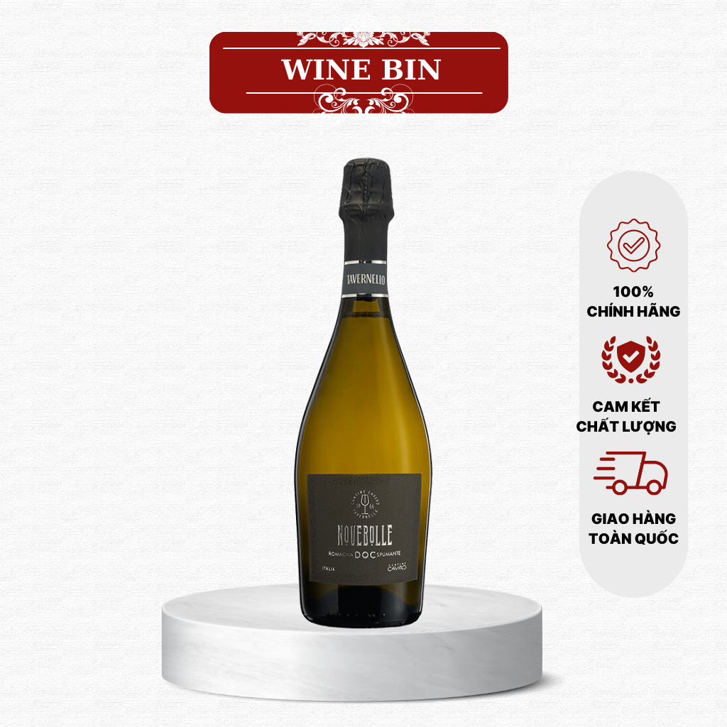 Rượu Vang Sủi Tavernello Novebolle Romagna Spumante Extra Dry