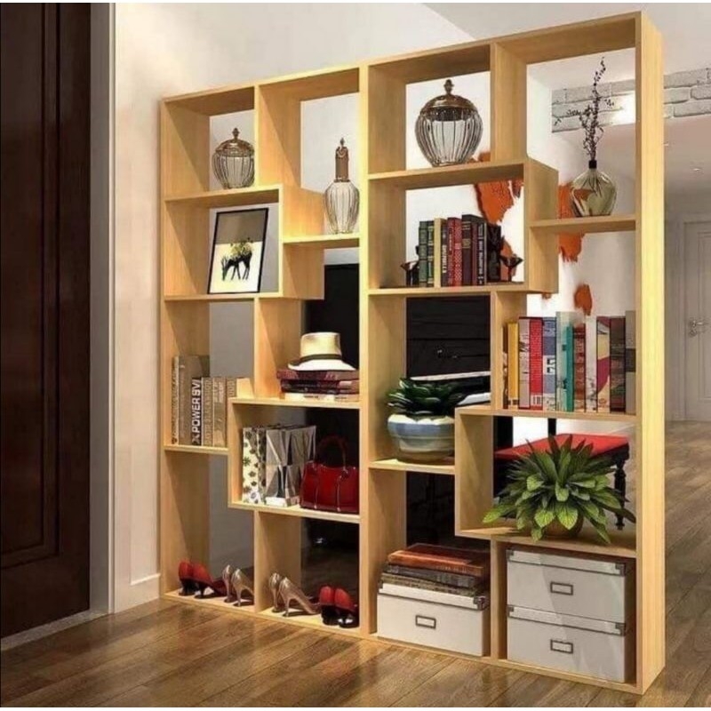 Kệ sách gỗ - Kệ sách gỗ chữ U - Kệ gỗ đề đồ - Kệ đựng đồ - Phụ kiện trang trí nội thất phòng khách, phòng ngủ- Hỗ trợ đổi trả 7 ngày