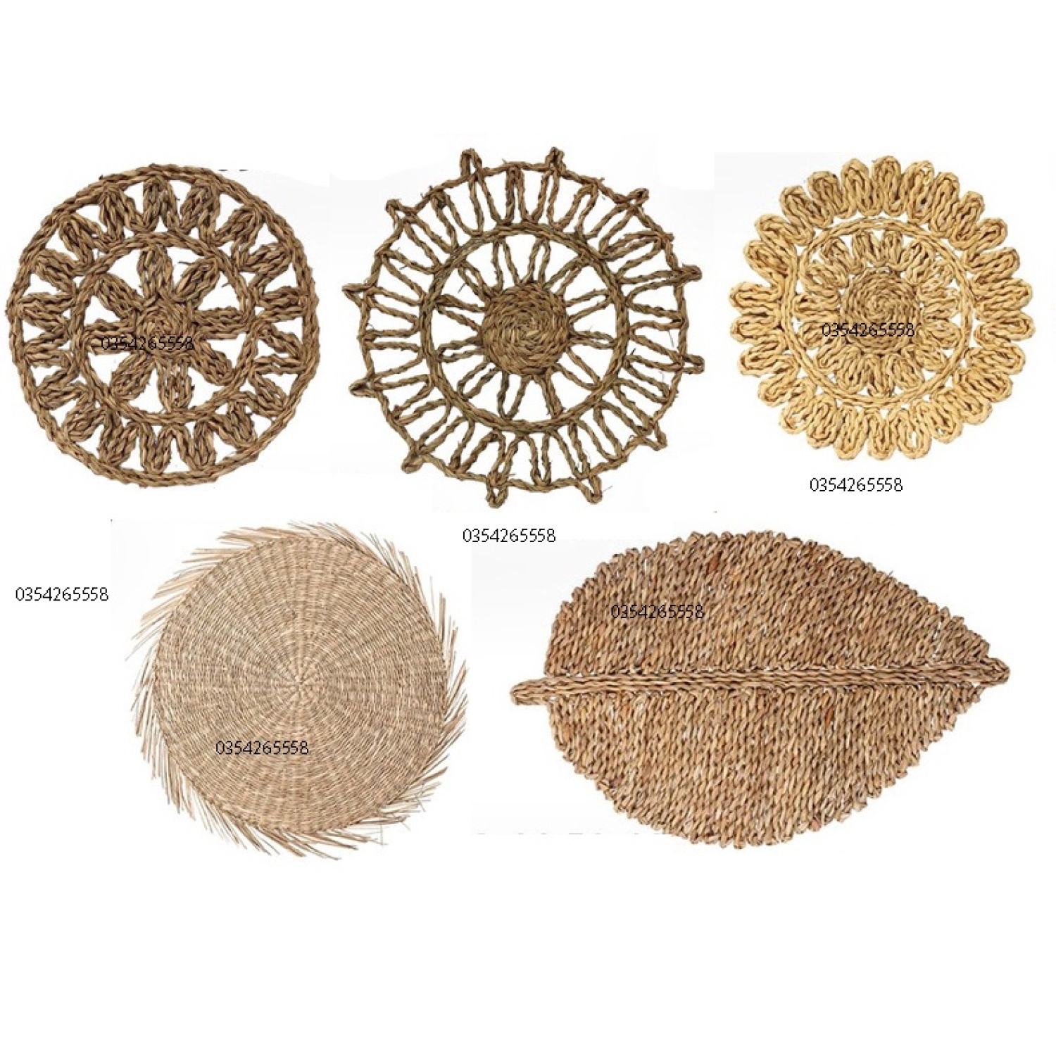 Thảm cói| thảm trải bàn, decor, trang trí tường