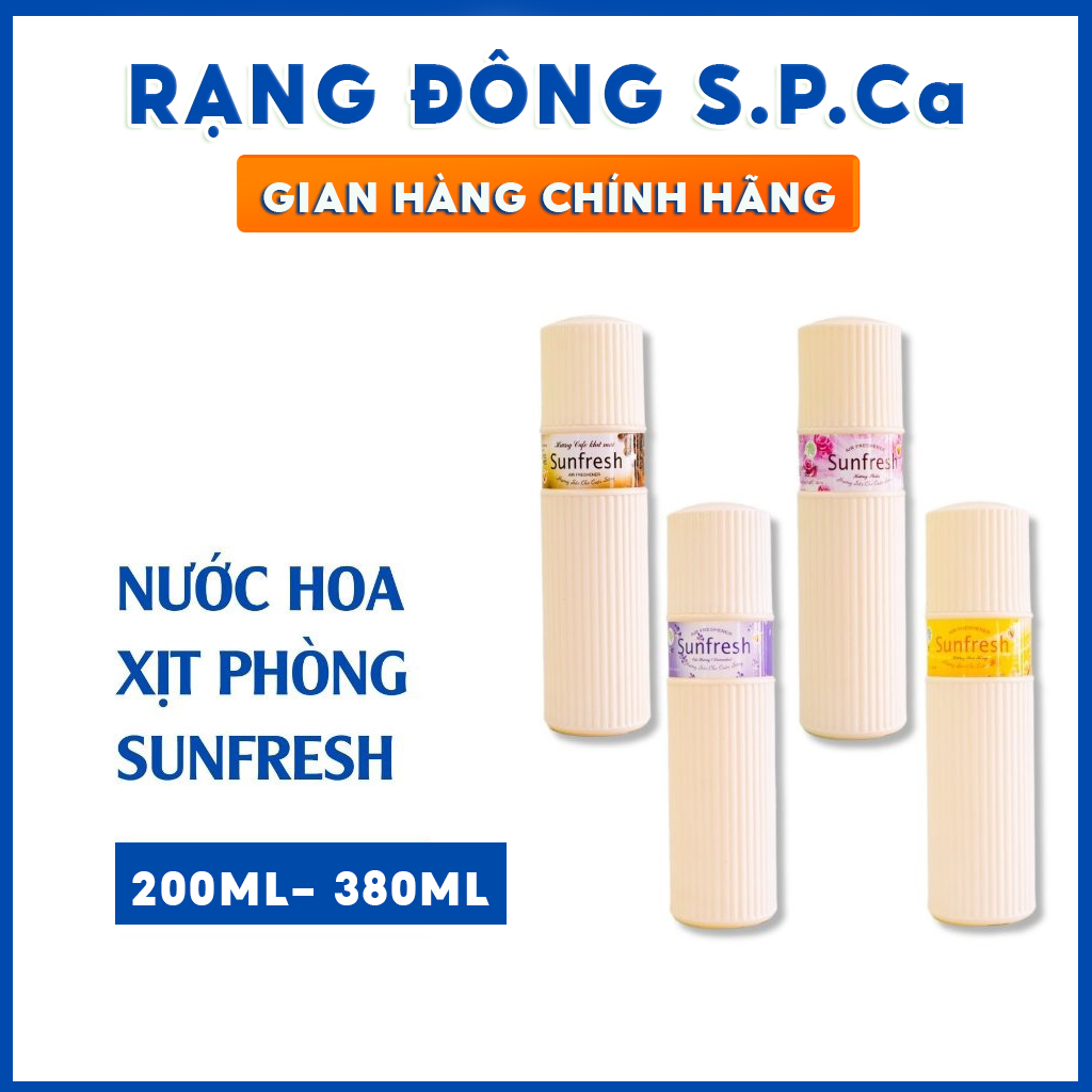 Nước hoa xịt phòng ngủ thơm lâu Sunfresh hương nước hoa giúp khử mùi ẩm mốc làm thơm phòng - Nhiều Hương